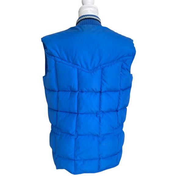 Vintage 80s Walls Blue Blizzard Pruf Down I Puffer Ski Winter Vest Size 40 - Picture 2 of 16